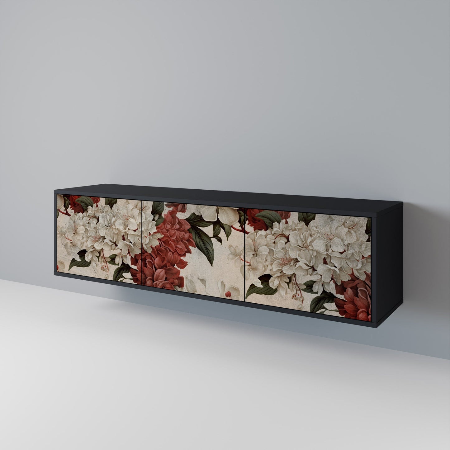 EPHEMERAL DAYS Mobile TV a 3 Ante in Finitura Nera