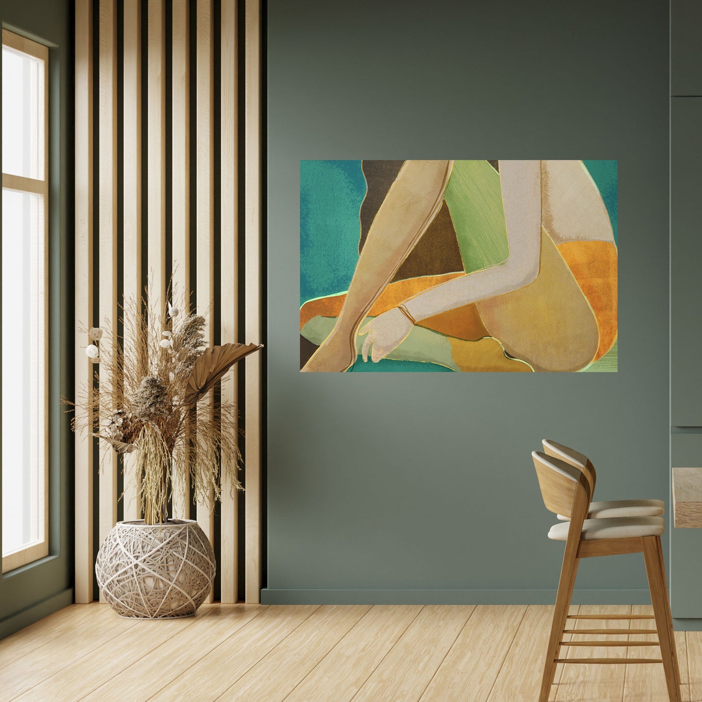 WAITING FOR LOVE Peel and Stick Horizontal Poster