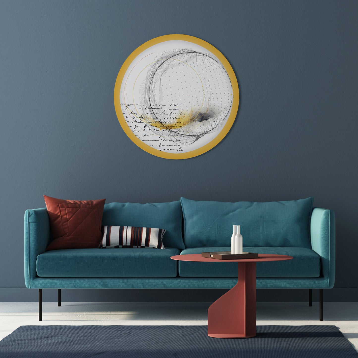 VORTEX OF CREATIVITY Round Wall Art