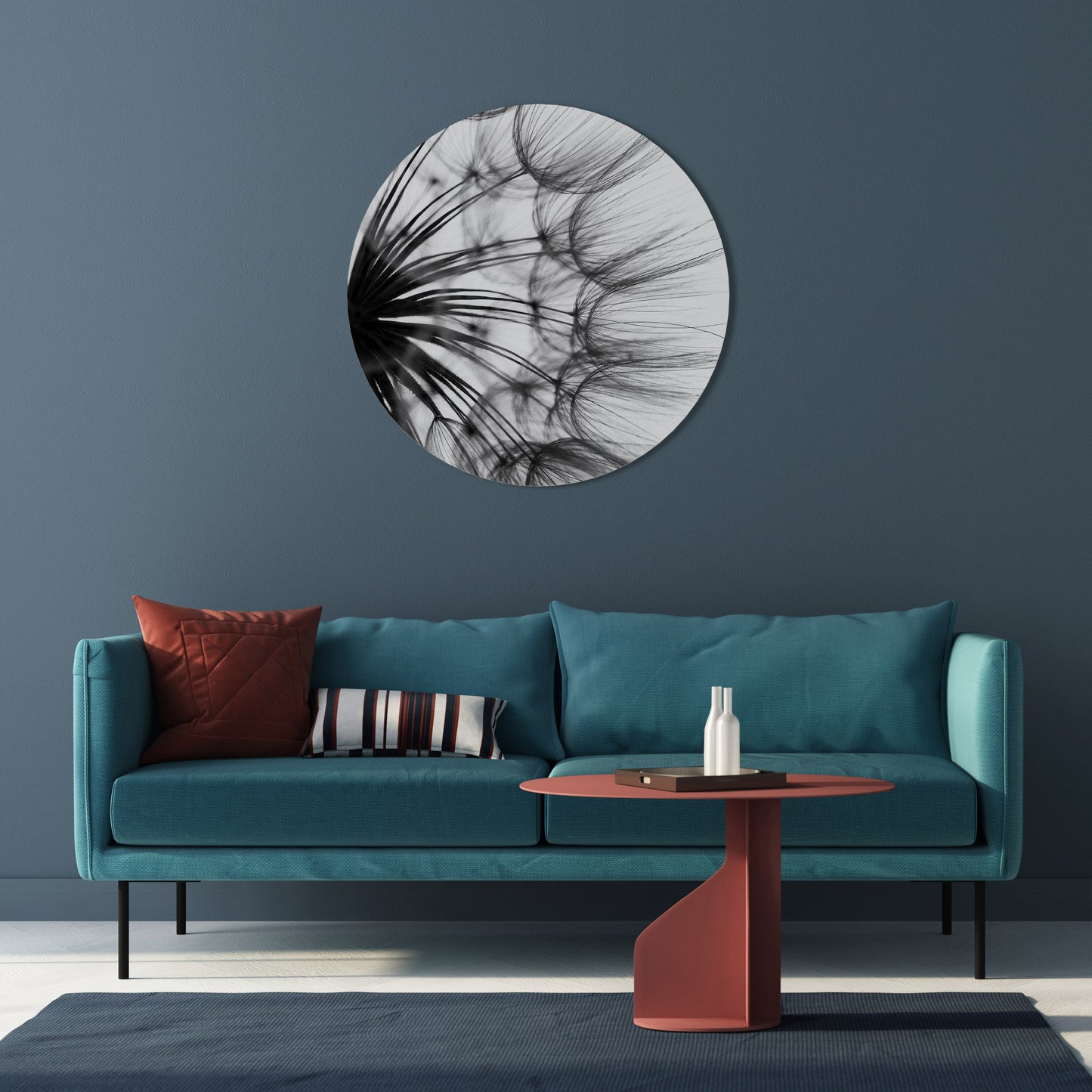 WHISPERING WILDFLOWER Round Wall Art