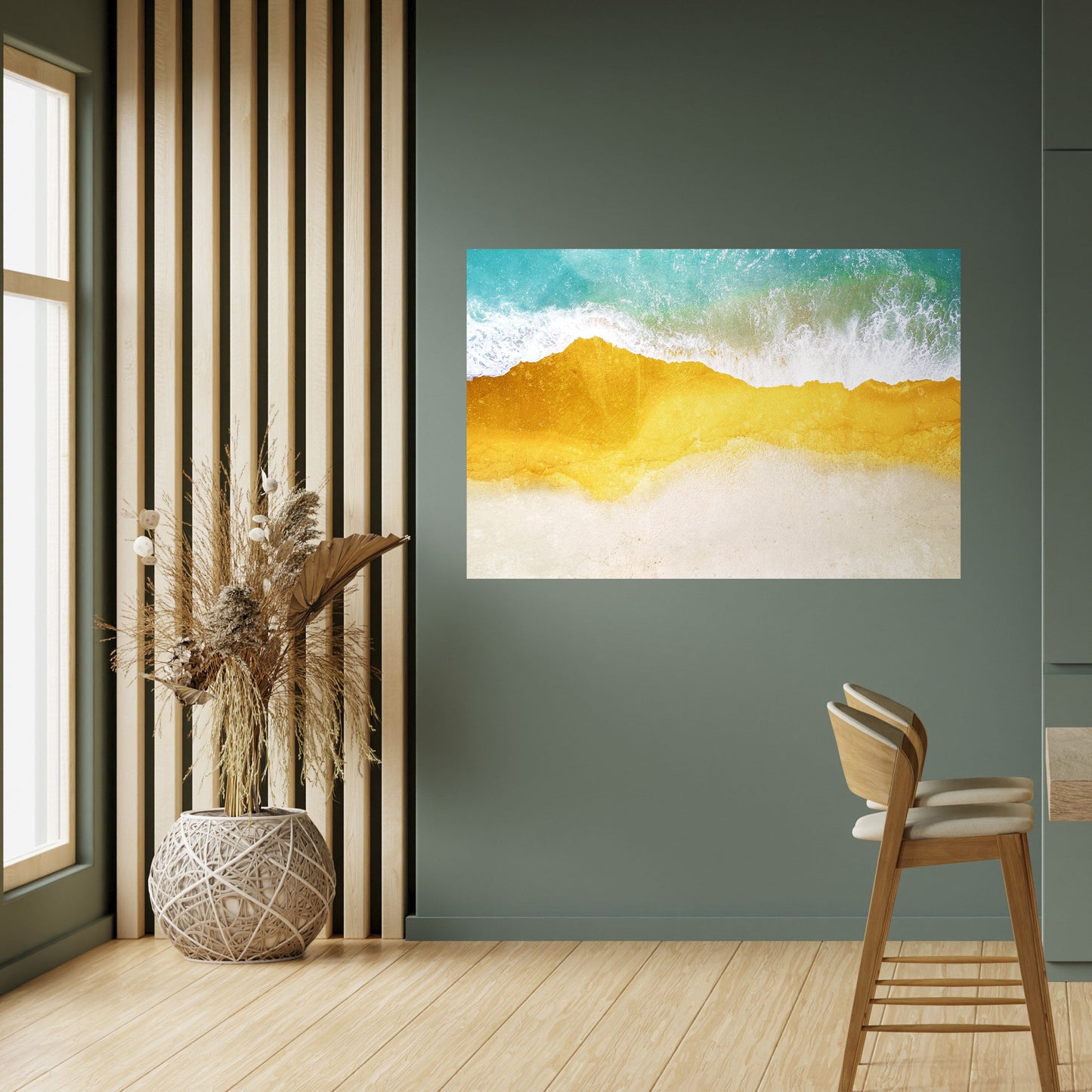 TRILOGY OF TIDES Peel and Stick Horizontal Poster