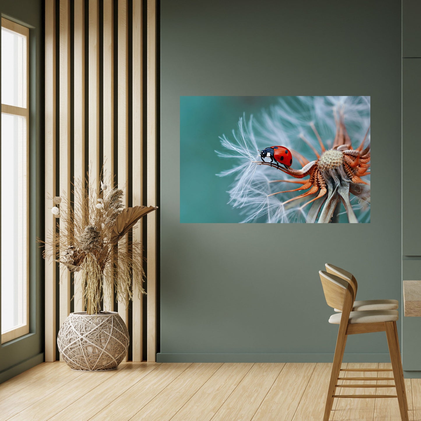 Poster orizzontale staccabile e attaccabile LADYBUG BALANCE