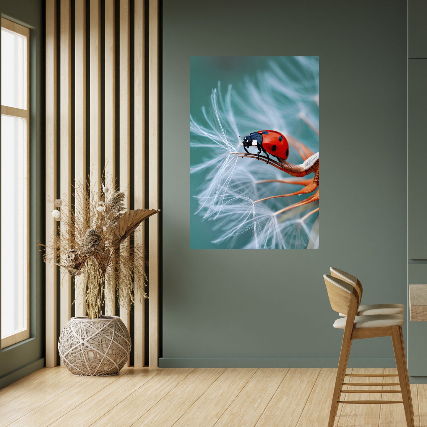 Poster verticale staccabile e attaccabile LADYBUG BALANCE