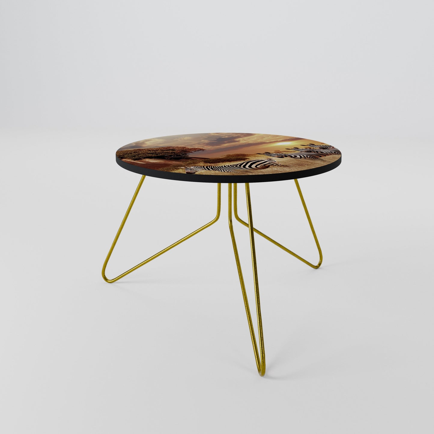 ZEBRA SUNSET SERENADE Coffee Table 60