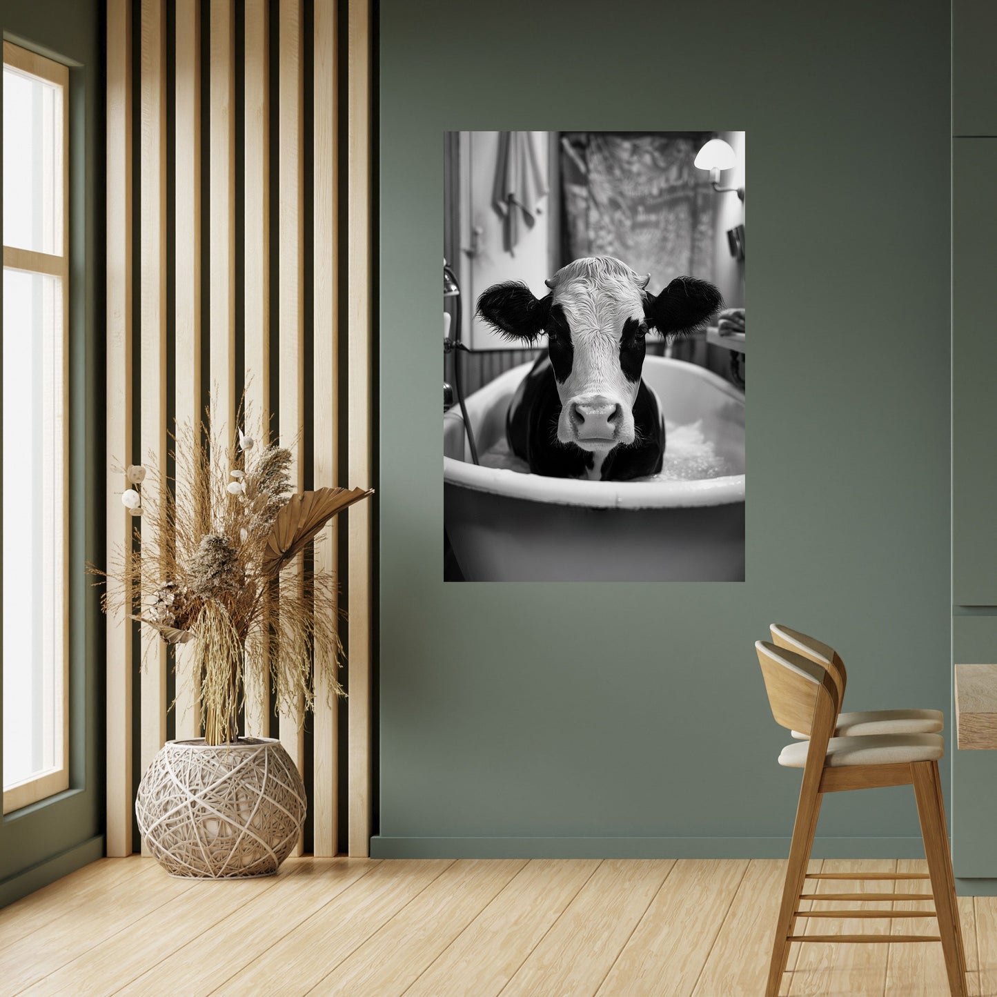 MONOCHROME MOOOD Poster verticale staccabile e attaccabile