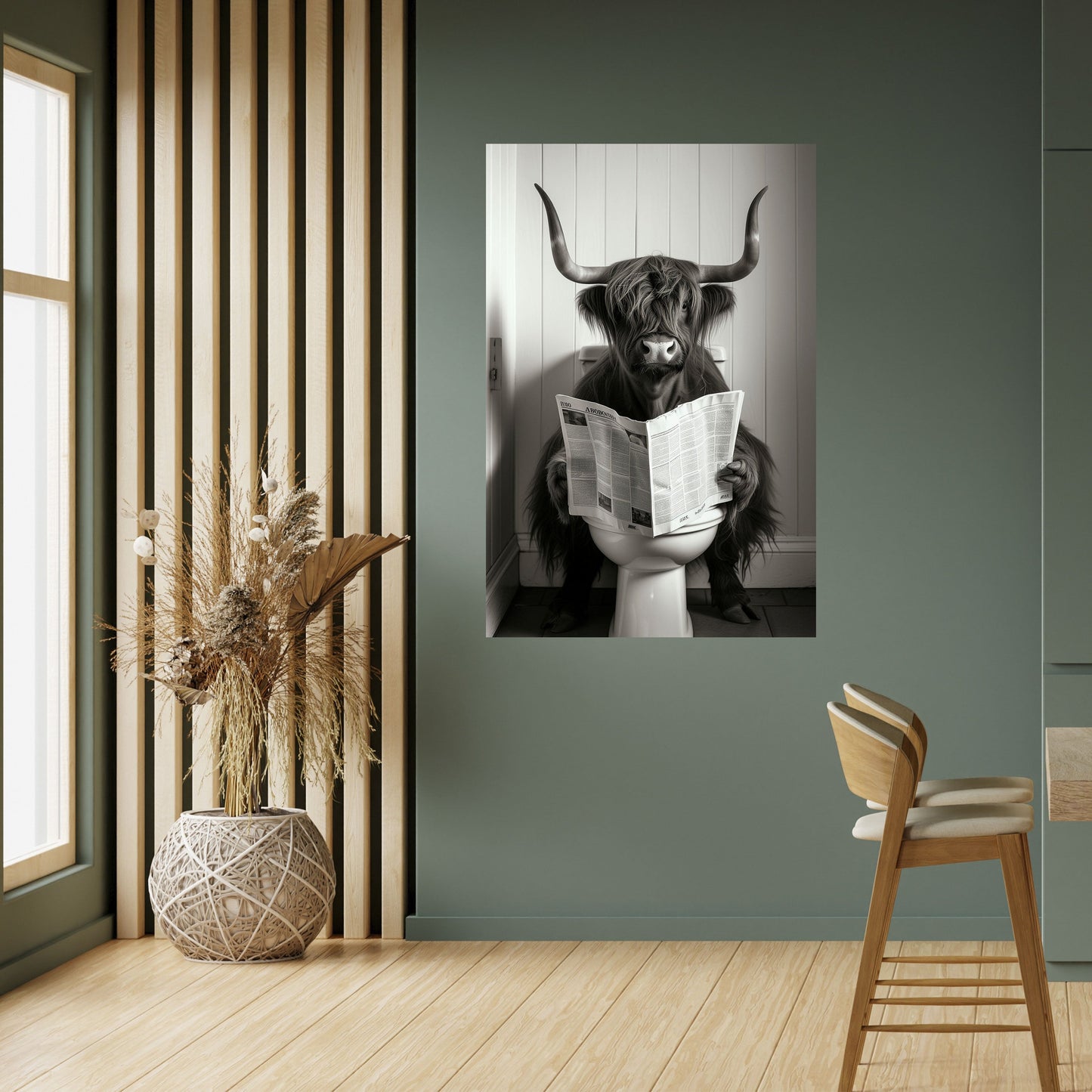 MOO-DY NEWS BREAK Poster verticale staccabile e attaccabile