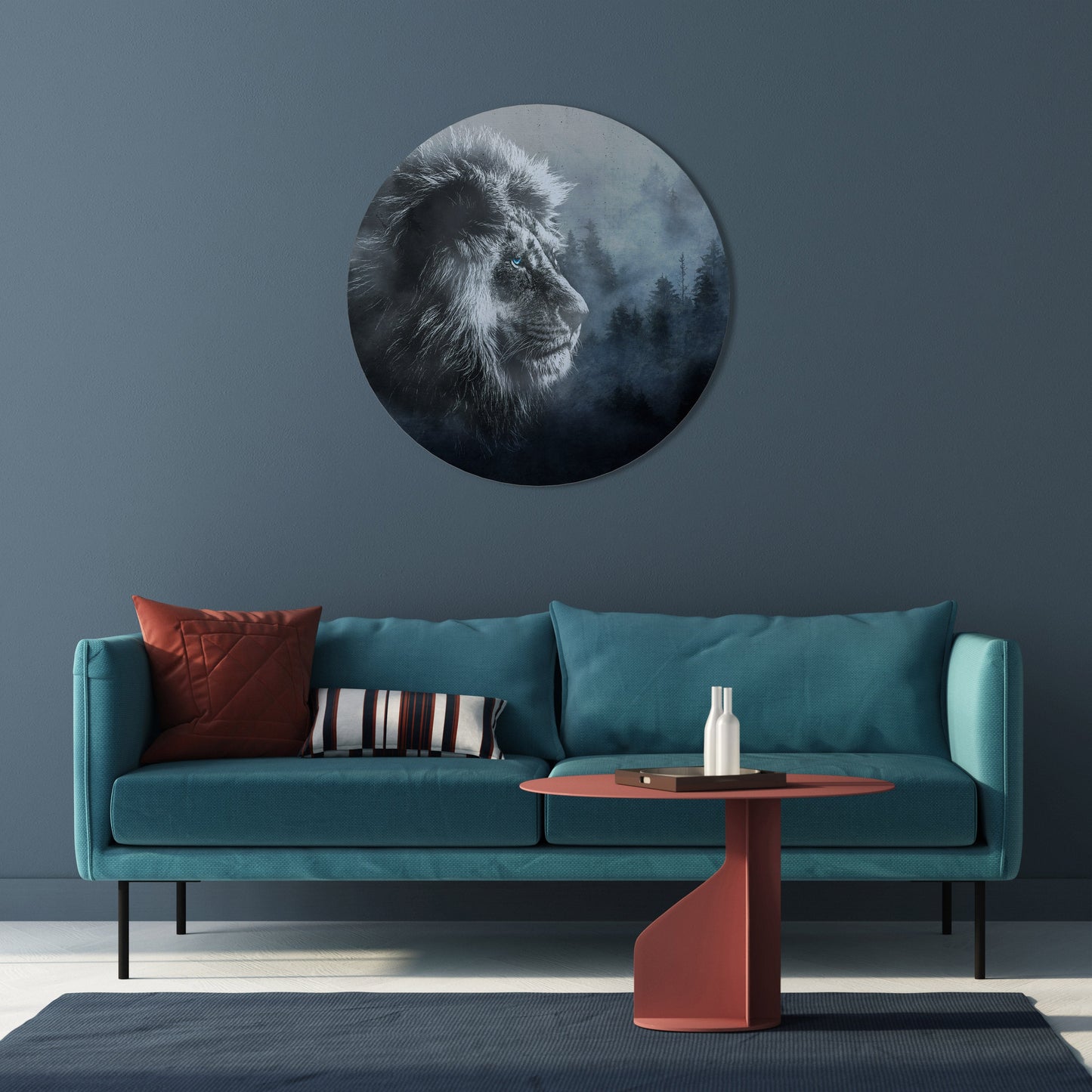 FROSTED ROYALTY Round Wall Art