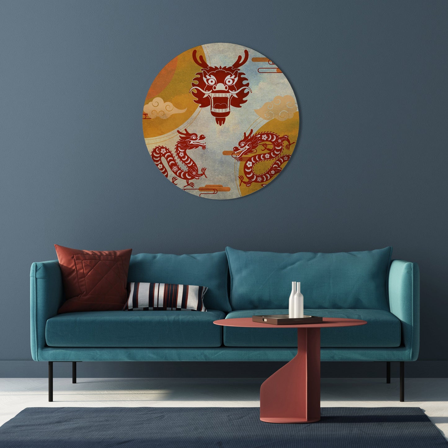 MYSTICAL DRAGON Round Wall Art