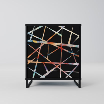POLYGON VERVE 1-Door Sideboard in Black Finish