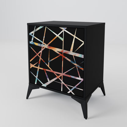 POLYGON VERVE 1-Door Sideboard in Black Finish