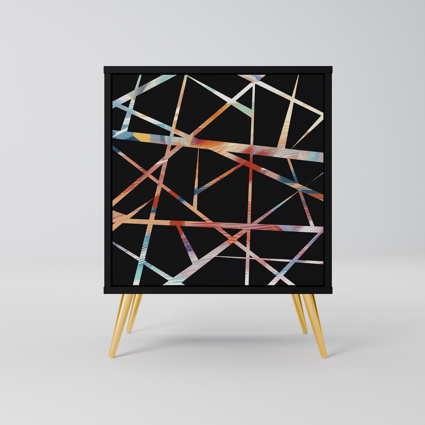 POLYGON VERVE 1-Door Sideboard in Black Finish