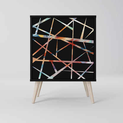 POLYGON VERVE 1-Door Sideboard in Black Finish