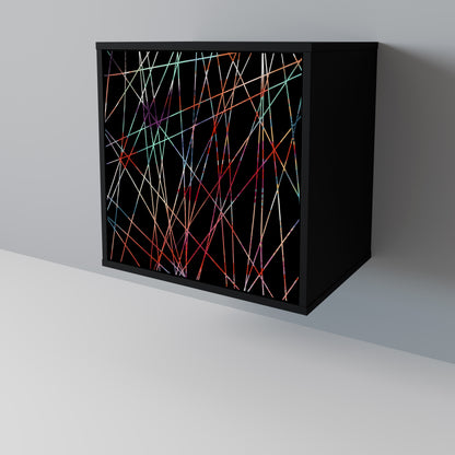 LUMINOUS SNARE 1-Door Sideboard in Black Finish