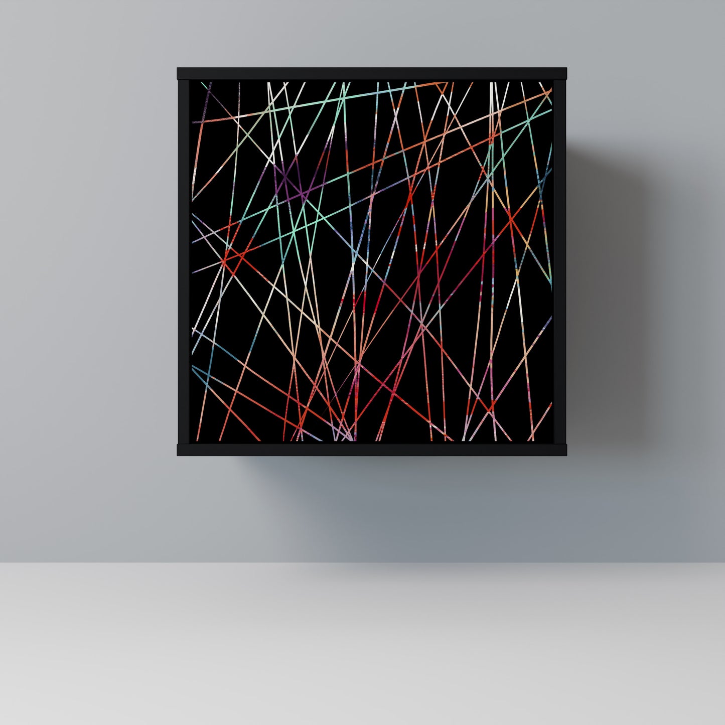 LUMINOUS SNARE 1-Door Sideboard in Black Finish