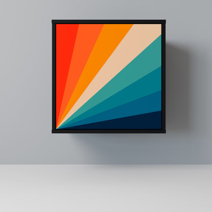 PRISM CONCUSSION 1-Door Sideboard in Black Finish