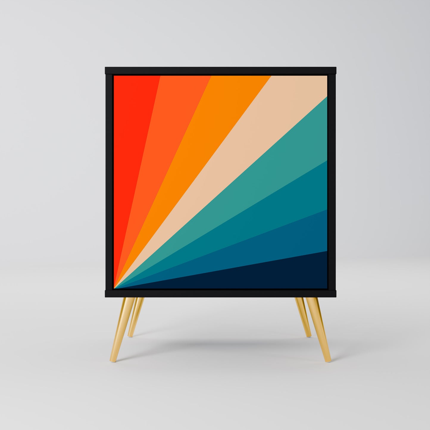 PRISM CONCUSSION 1-Door Sideboard in Black Finish