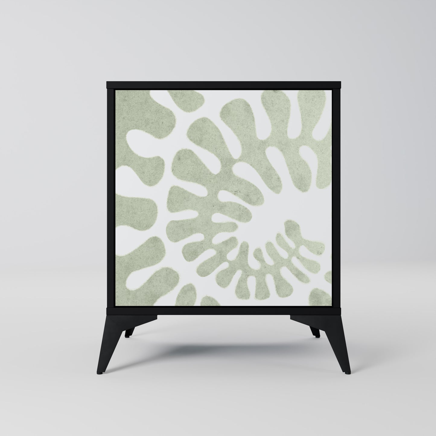 HELIX DANCE 1-Door Sideboard in Black Finish