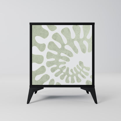 HELIX DANCE 1-Door Sideboard in Black Finish