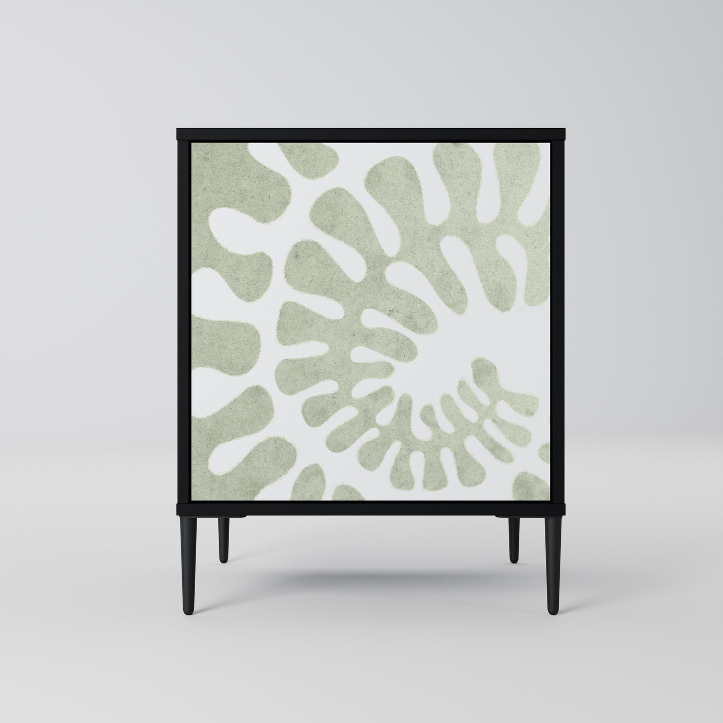 HELIX DANCE 1-Door Sideboard in Black Finish