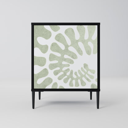 HELIX DANCE 1-Door Sideboard in Black Finish