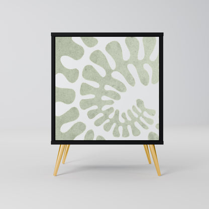 HELIX DANCE 1-Door Sideboard in Black Finish