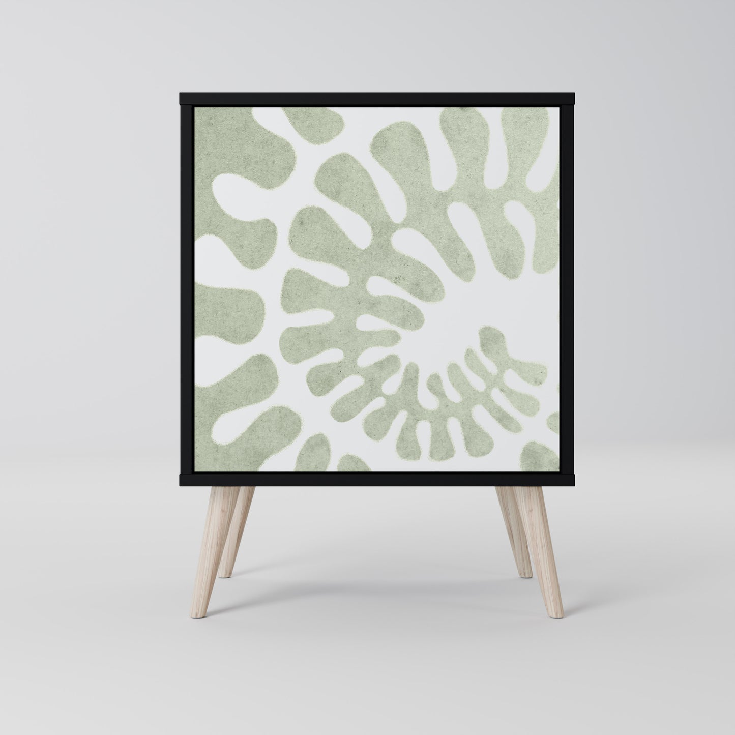 HELIX DANCE 1-Door Sideboard in Black Finish