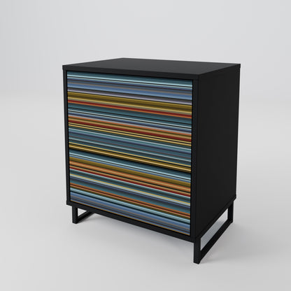 LINEOUT SPECTRUM 1-Door Sideboard in Black Finish