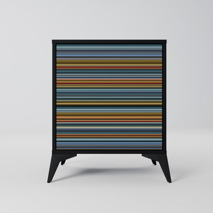 LINEOUT SPECTRUM 1-Door Sideboard in Black Finish