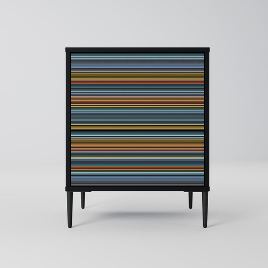 LINEOUT SPECTRUM 1-Door Sideboard in Black Finish