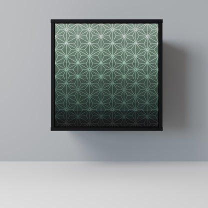 ORNAMENTAL GLIMMER 1-Door Sideboard in Black Finish