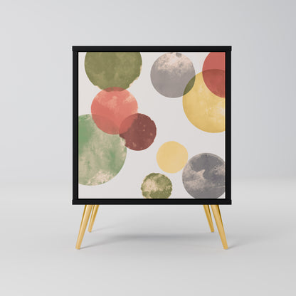 FLEETING HAPPINESS 1-Door Sideboard in Black Finish