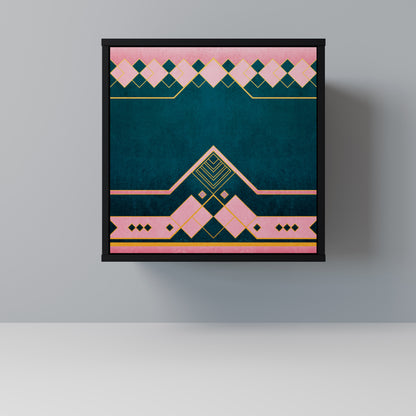 ROYAL COMPOSITION 1-Door Sideboard in Black Finish