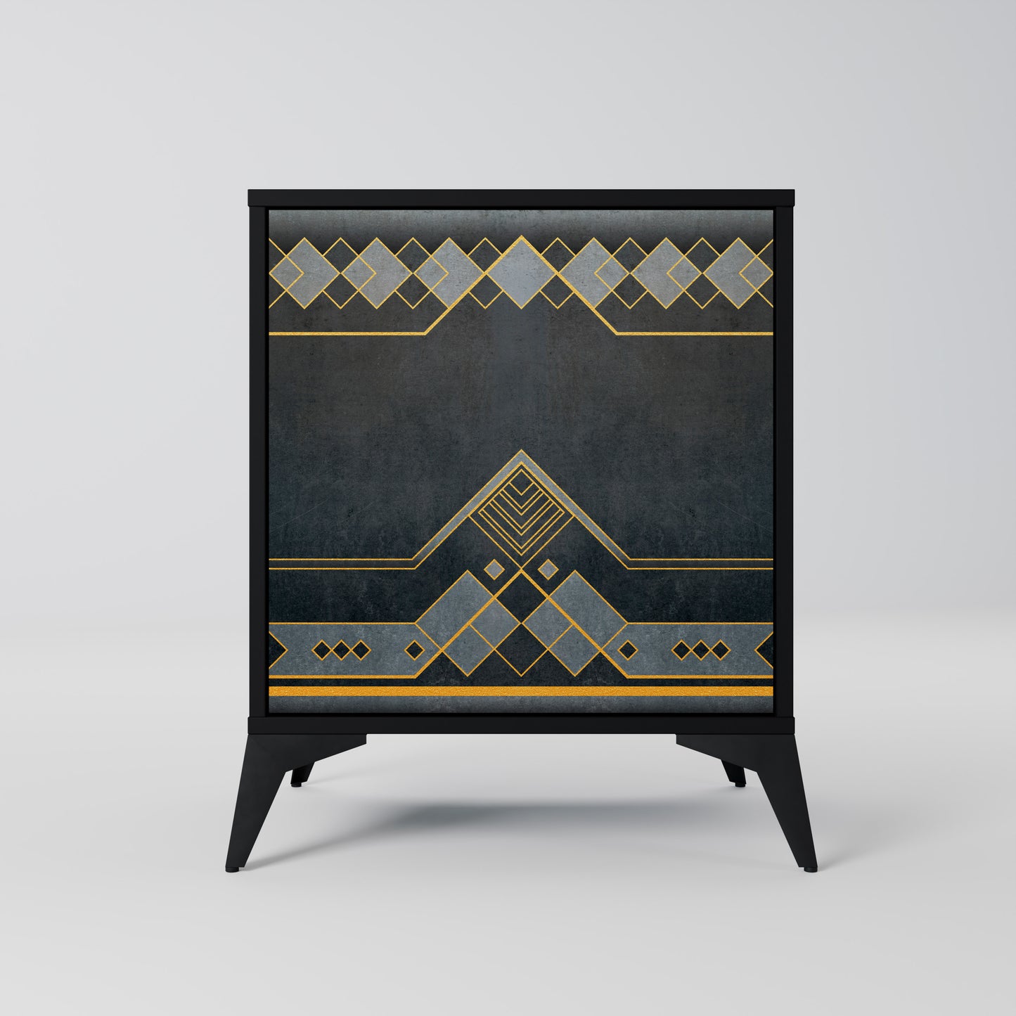 ROYAL ORDINARINESS 1-Door Sideboard in Black Finish