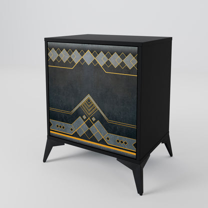 ROYAL ORDINARINESS 1-Door Sideboard in Black Finish
