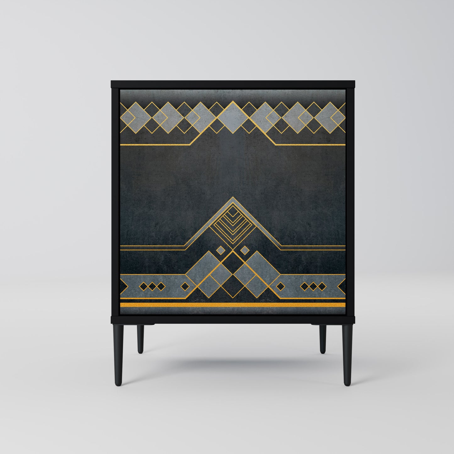 ROYAL ORDINARINESS 1-Door Sideboard in Black Finish