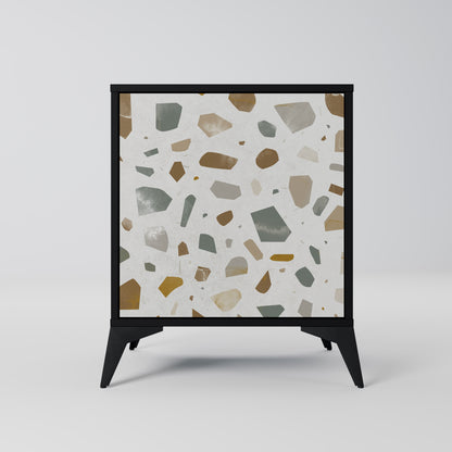 PIECES OF TOMORROW 1-Door Sideboard in Black Finish