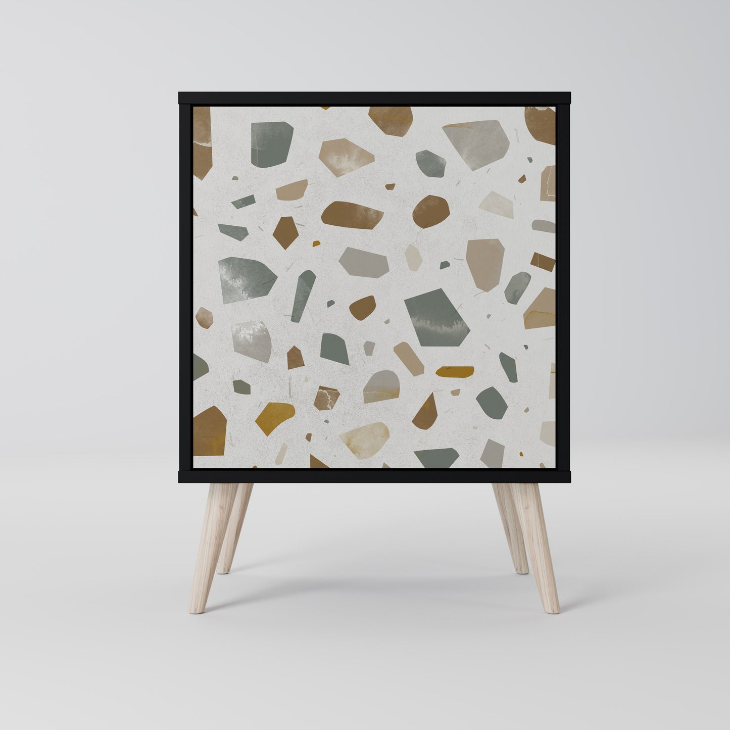 PIECES OF TOMORROW 1-Door Sideboard in Black Finish