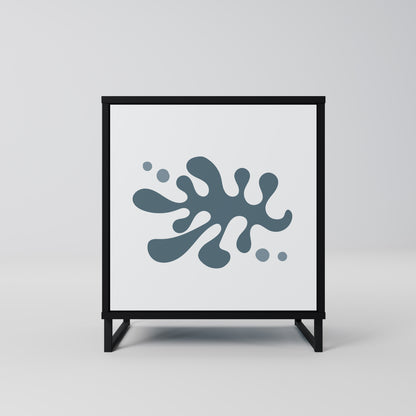 WONDERLAND VEGETATION 1-Door Sideboard in Black Finish