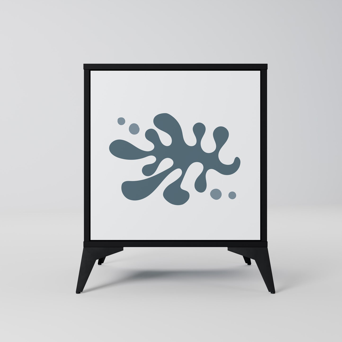 WONDERLAND VEGETATION 1-Door Sideboard in Black Finish