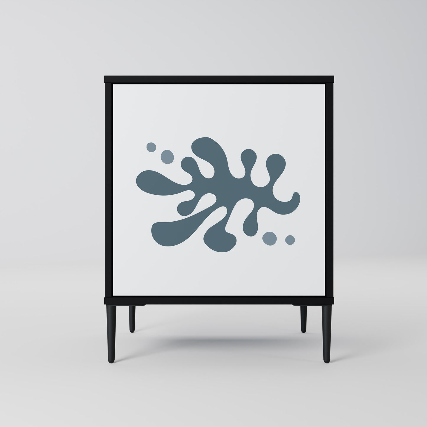 WONDERLAND VEGETATION 1-Door Sideboard in Black Finish