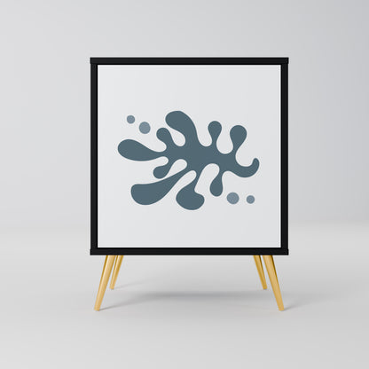 WONDERLAND VEGETATION 1-Door Sideboard in Black Finish