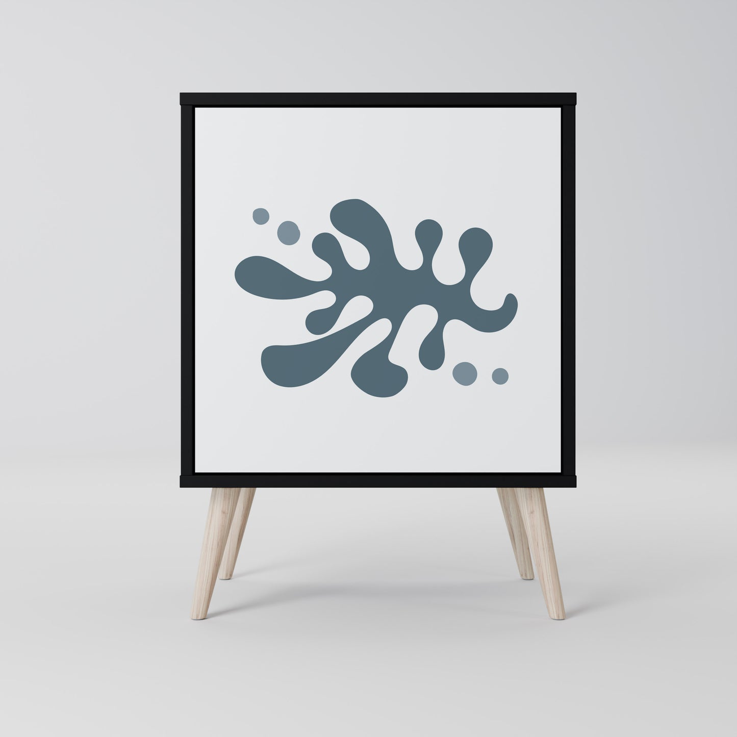 WONDERLAND VEGETATION 1-Door Sideboard in Black Finish