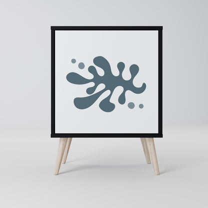 WONDERLAND VEGETATION 1-Door Sideboard in Black Finish