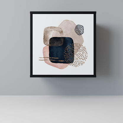 COLORFUL SHAPES 1-Door Sideboard in Black Finish