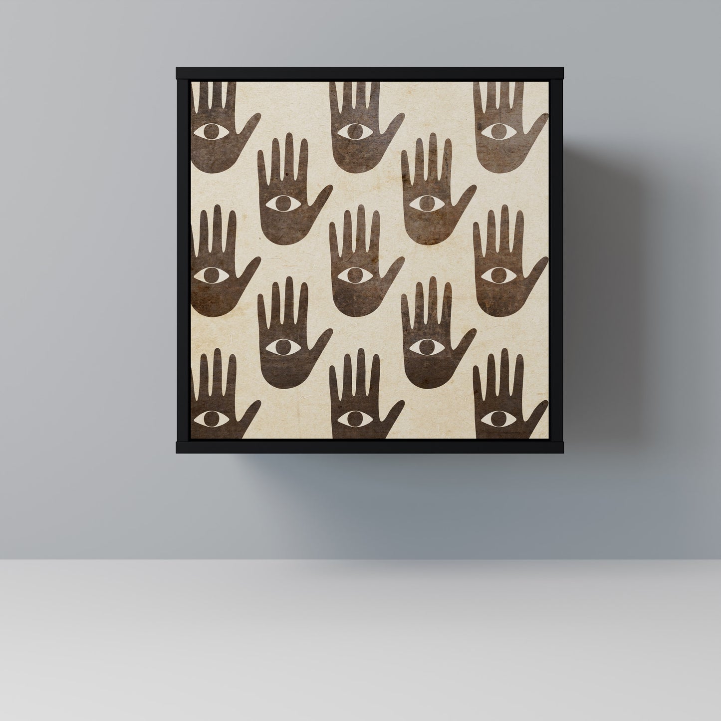 SEE MORE 1-Door Sideboard in Black Finish