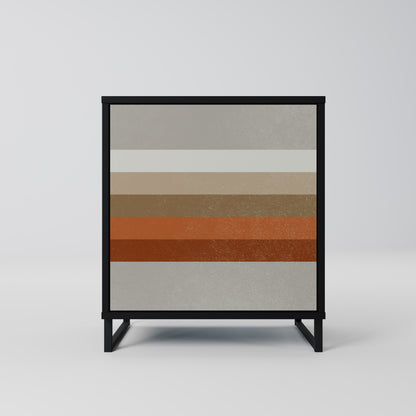 PECULIAR TRAIL 1-Door Sideboard in Black Finish