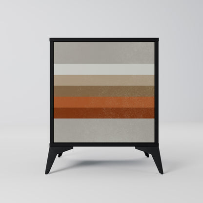 PECULIAR TRAIL 1-Door Sideboard in Black Finish