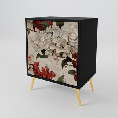 EPHEMERAL DAYS 1-Door Sideboard in Black Finish