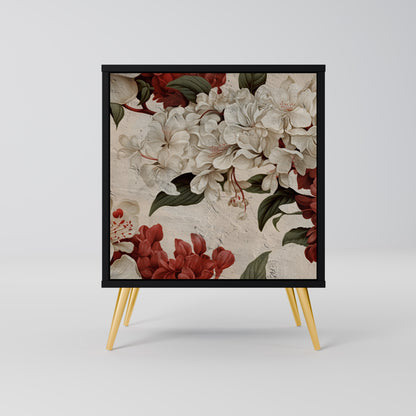 EPHEMERAL DAYS 1-Door Sideboard in Black Finish