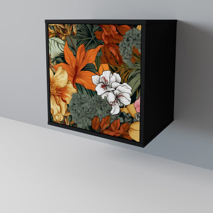 RADIANT FLORA 1-Door Sideboard in Black Finish